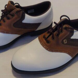 FOOTJOY Softjoys Terrain White Leather Golf Shoes Men's Size 11 Medium